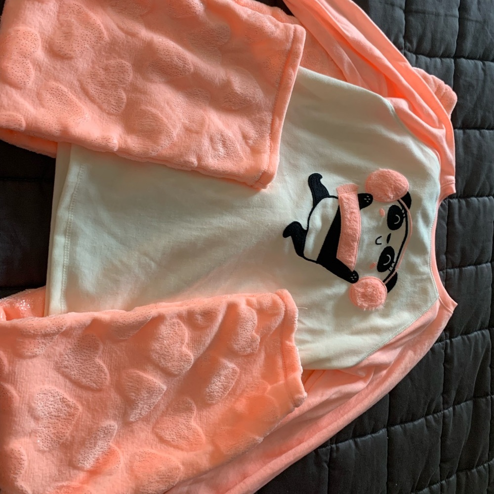 Size 10/12 fuzzy pj set